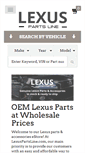 Mobile Screenshot of lexuspartsline.com